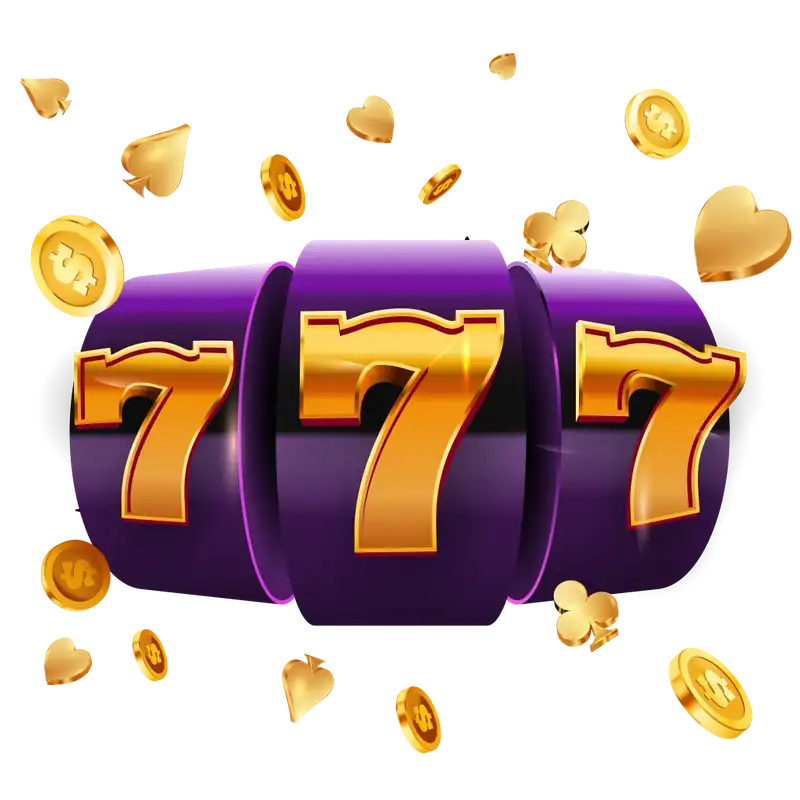 Golden casino coins and chips
