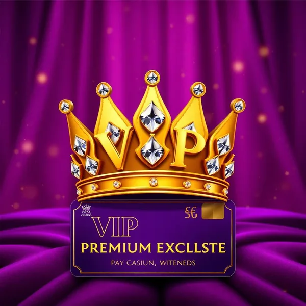 Golden VIP crown with luxury rewards